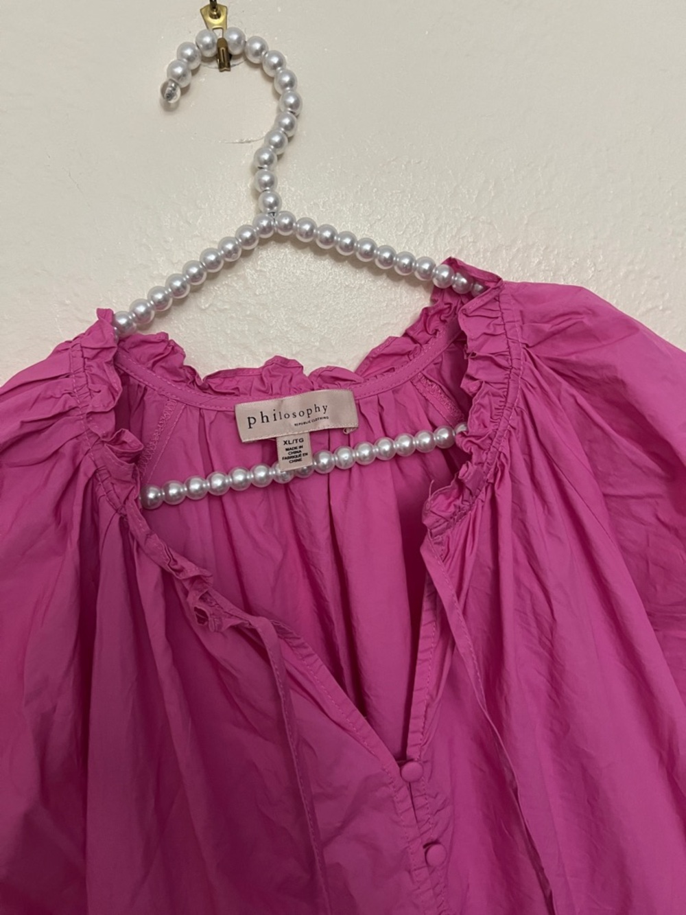 Philosophy XL pink ruffle dress - Picture 4 of 5